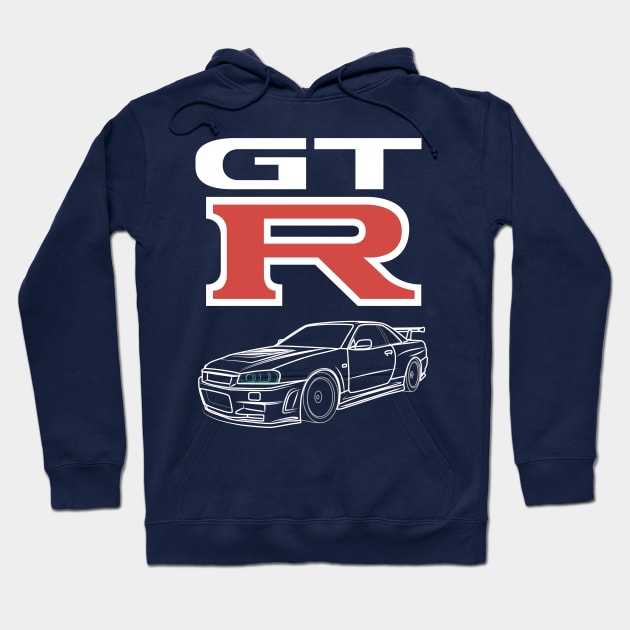 Skyline GTR Hoodie by CrimsonsDesign